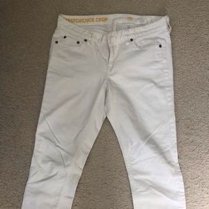 J. Crew Matchstick Crop jean White Size 30